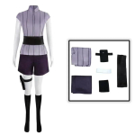 Halloweeni karnevalipeo &uuml;likond Hyuuga Cosplayer Lilla pikk armas parukas Hyuga Hinata Cosplay kost&uuml;&uuml;mi parukas Naiste riided XL gray