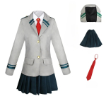 My Hero Academia Anime Midoriya Izuku Cosplay Kost&uuml;&uuml;m Todoroki Shoto Koolivormi Komplekt Parukas &Uuml;likond Unisex Halloweeni rollim&auml;ng M gray
