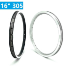 Kokkupandav jalgratas 16 tolli 305 veljed Alumiiniumisulam Topeltseinaga velg 20 24 28 32 36 auguga Jalgratta rattakettad Black 36 Hole gray