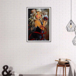 Teemanttikandid 5D Teemantmaal Fat Lady Joob Veini Ristpistes Teemant 20X30CM