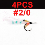 4tk 2/0 mereveek&auml;rbsed Oranži tagumikuga Tarpon Streamer s&ouml;&ouml;dak&auml;rbsep&uuml;&uuml;gi landikonksud