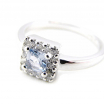Bague Argent 'Scarlett' topaze bleu 50 t&uuml;rkiissinine