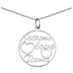Altesse [L0189] - Collier argent 'Love' h&otilde;be