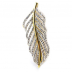 Les Tr&eacute;sors De Lily [M5577] - Pendentif Plaqu&eacute; Or 'Les Ailes d'Ange' dor&eacute; blanc - 42x15 mm kuld