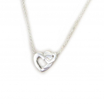Les Tr&eacute;sors De Lily [M8843] - Collier Argent 'Love' (rhodi&eacute;) h&otilde;be