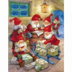 DIY 5D teemantmaaling J&otilde;uluvana t&auml;is&uuml;mmargune puur ristpistes teemanttikandid 20X30CM