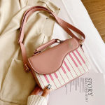 Yogodlns armas klaverimustriga pu nahast vabaaja &otilde;lakott Naiste klapiga p&otilde;ikkott 20x8x15cm roosa