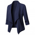 Diva Slim Blazer Lapel L&uuml;hikese &uuml;likonna jope M tumesinine v&auml;rv