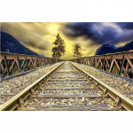 DIY 5D t&auml;isteemantmaaling ristpistes raudtee teemanttikandid n&auml;put&ouml;&ouml; mustrid 20X30CM