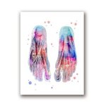 Teemantv&auml;rvimine jalgade komplekt Skeleton Mosaiic Art Teemanttikandid Maalimine Meditsiinib&uuml;roo Deco 20X30CM