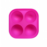 4 &uuml;htlase auguga pulgakommivorm 4 pulgaga &scaron;okolaadikoogi &uuml;mmargune sf&auml;&auml;riline silikoonvorm ise k&uuml;psetamine Heleroosa