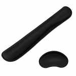 Randmetoe hiirepadi klaviatuur randmetoe komplekt m&auml;luvahuga ergonoomiline libisemiskindel kontorim&auml;nguhiir must