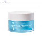 Cute Press Sleeping Overnight Mask Calming Cica / 1 Night Brightening / 8 Hr Full Night Sleep 50 g. - Tai nahahooldus 50 g, sinine