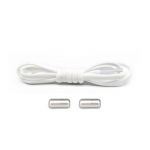 V&auml;rvilised elastsed, lipsuta kingapaelad lastele ja t&auml;iskasvanutele m&otilde;eldud tossudele Quick Lazy Metal Lock Paelad Kingapaelad valge