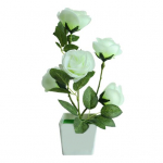 Kunstlik potitaim dekoratiivne v&otilde;luv plastist simulatsioon roosilill kollane