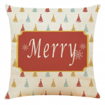 Armas multikas j&otilde;uluvana p&otilde;dra kallistus padjap&uuml;&uuml;r 45x45 cm Merry Christmas Dekoratsioon Padjap&uuml;&uuml;ri kaunistus. 45*45CM