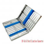 1 tk hammaste steriliseerimisrest Kirurgiline autoklaavitav steriliseerimiskarp Hambakasseti desinfitseerimisalus Hambaarsti t&ouml;&ouml;riistad 10 Grid