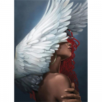 HUACAN 5D DIY Teemantmaaling T&uuml;drukule t&auml;isruudukujuline &uuml;mmargune teemantkunst Rhinestone'i tikandikomplekt Ingli portree mosaiik k&auml;sitsi valmistatud kingitus Full Square 20*30 cm