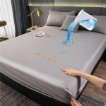 Veekindel voodilina Pehme nahas&otilde;bralik satiinist voodikattega voodikate s&uuml;gav 30 cm madratsikate elastse riba voodikattega (pole padjap&uuml;&uuml;ri) Sheet 120x200cm