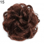 Lokkis r&auml;pane &scaron;ignon kummipaelaga s&uuml;nteetilised juuksepikendused, mustad pruunid s&otilde;&otilde;rikujuuksed, k&otilde;rge temperatuuriga kiudjuuksed 4#