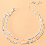 S&auml;delev Gypsophila k&auml;ev&otilde;ru kaheosaline naiste k&uuml;lma tuulega t&auml;iustatud ni&scaron;ikujundusega virnastatud topeltk&auml;ev&otilde;ru ehted