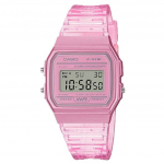 Casio Youth Pink Resin Digital F-91WS-4 F91WS-4 unisex kell roosa