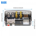 12 V auto autoheli muundur RCA stereo k&otilde;rge kuni madala reguleeritava sagedusega liini k&otilde;lari taseme muunduri adapter