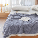 Paks talvetekk Pehmed soojad villased vooditekid Plaid Taff Cashmere Lamb termotekk voodikate 100*150cm helehall v&auml;rv