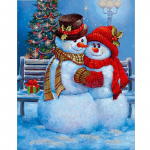 5D DIY teemantmaaling lumememm t&auml;is &uuml;mmargune kivikividest j&otilde;ulukink DIY mosaiik k&auml;sitsi valmistatud teemanttikandid kodukaunistus Full Round 20x30CM