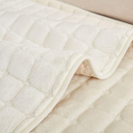 Talvine paksendatud flanellist diivanipadi libisemiskindel lihtne moodne kangas diivanir&auml;tikute kate 110*180cm beež