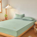 K&otilde;ik libisemiskindlad voodilinad katavad hingavad mugavad niiskus- ja uriinikindlad madratsikatted magamistuppa (Ilma padjap&uuml;&uuml;rita) 90*200cm hall v&auml;rv/sinine