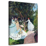 L&otilde;uenditr&uuml;kk REPRODUKTSIOON Women in the garden.Monet 40x60 sinine