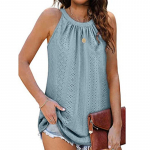Lihtne vaba moodne plisseeritud &otilde;&otilde;nsad suvevest 2023, naiste vestid, O-kaelusega varrukateta topid, riided Blusas 25027 S must