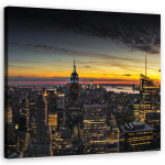 L&otilde;uenditr&uuml;kk New York &ouml;&ouml;sel 30x30 oranž