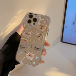 Ins Crystal Diy Love Heart Cat Relif 3D Mirror telefoni&uuml;mbris iPhone 11 12 Promax 13 14 Pro Max tagakaas Capa Fundas For iphone 12pro