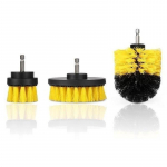 3 tk Power Scrubber Harja puurihari puhastus vannitoa pindade vanni du&scaron;&scaron; plaatide vuugisegu puhastuskomplekt kollane
