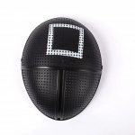 Squid Game Cosplay Kost&uuml;&uuml;m Mask Ruudukujuline Ring Kolmnurga r&otilde;ivad Halloweeni maskid Terve n&auml;o Unisex t&auml;iskasvanute peokost&uuml;&uuml;m 3