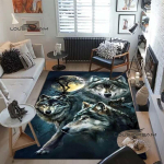 Hundikunst Vaibad ja vaip 3D-printimisloom Vaip P&otilde;randamatt Elutuba Magamistuba Suur ala Pehme vaip Lastetoa vaip 80cm x 120cm