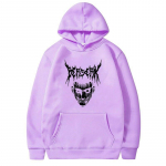 Hip Hop fliisist pusad meestele, naiste Y2k tr&uuml;kitud pulloveriga manga kampsun Harajuku Guts Hoodie Griffith Oversize dressipluusid XS valge