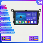 9 4G Carplay 2din Androidi autoraadio multimeediumivideopleier Toyota RAV4 Rav 4 2013&ndash;2018 navigatsiooni-GPS-peakomplekti SWC DVR OBD2 RDS AM FM BT WIFI jaoks S4 8Core 4G 32G