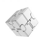 AL sulamist metallist Fidget Infinity Cube vidinad m&auml;nguasjad t&auml;iskasvanutele, maagiline kuubik stressi ja &auml;revuse leevendamiseks Folded-4x4x4cm h&otilde;be