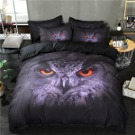 3D &Ouml;&ouml;kulliga Tr&uuml;kitud Voodipesukomplekt Magamistoa Tekk ja Padjap&uuml;&uuml;r Mikrokiudmaterjal 2/3 Osaline Voodipesu Kaunistus Baby 100x135cm
