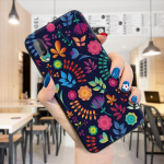 Naiste naiste moe lillemuster Silm, pehme silikoonist TPU &uuml;mbrise kate Samsung A01