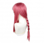 Anime 70 cm mootorsaega mees Makima Cosplay parukad punased punutud pikad kuumakindlad s&uuml;nteetilised juuksed Halloweeni peo rollim&auml;ng 70cm punane