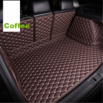 Custom Fit t&auml;iskomplekt veekindel auto pagasiruumi matt AUTO saba pakiruumi vooderdus pakiruumi tagapadja kate Volkswagen VW Tiguanile Tiguan 2017-2019 kohv