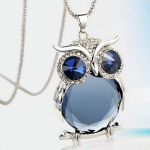 Naiste Lucky Owl of Night ripats kaelakee ja The Night Guardians pikk kampsun, &ouml;&ouml;kull ripats kaelakee Armas loomade ripats kaelakee