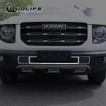 Front Kidney Grille Cover Frame Silver Trim Strips For haval dargo  2022 2023 B