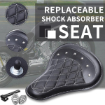 1 KOMPLEKT Mootorratta Retro Nahast &Uuml;hekohaline Iste+3 Vedrutugi Harley Custom Chopper Sportster Bobber Honda Yamaha jaoks gray