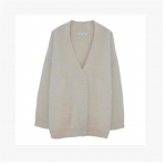 Pehme moh&auml;&auml;ri ja naaritsa sametist keskmise pikkusega kardigan-kampsun naiste s&uuml;gis-talvine uus l&otilde;tv V-kaelusega v&auml;ga haldjas kootud pealismantel S