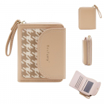 Uus naiste rahakott pehmest nahast naiste rahakott lukuga minikaardihoidja m&uuml;ndi l&uuml;hike rahakott Korea versioon &uuml;li&otilde;huke v&auml;ike rahakott aprikoosi